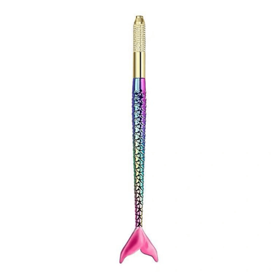 Rainbow Mermaid Gold Head Microblading Manual Pen